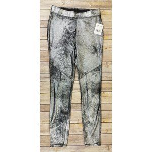 Free People Silver Metallic Leggings
